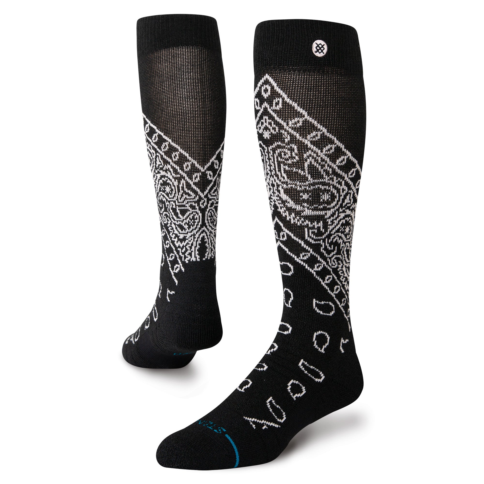 Stance Barrio Mid Wool Snow Sock in Black 2025 - M I L O S P O R T