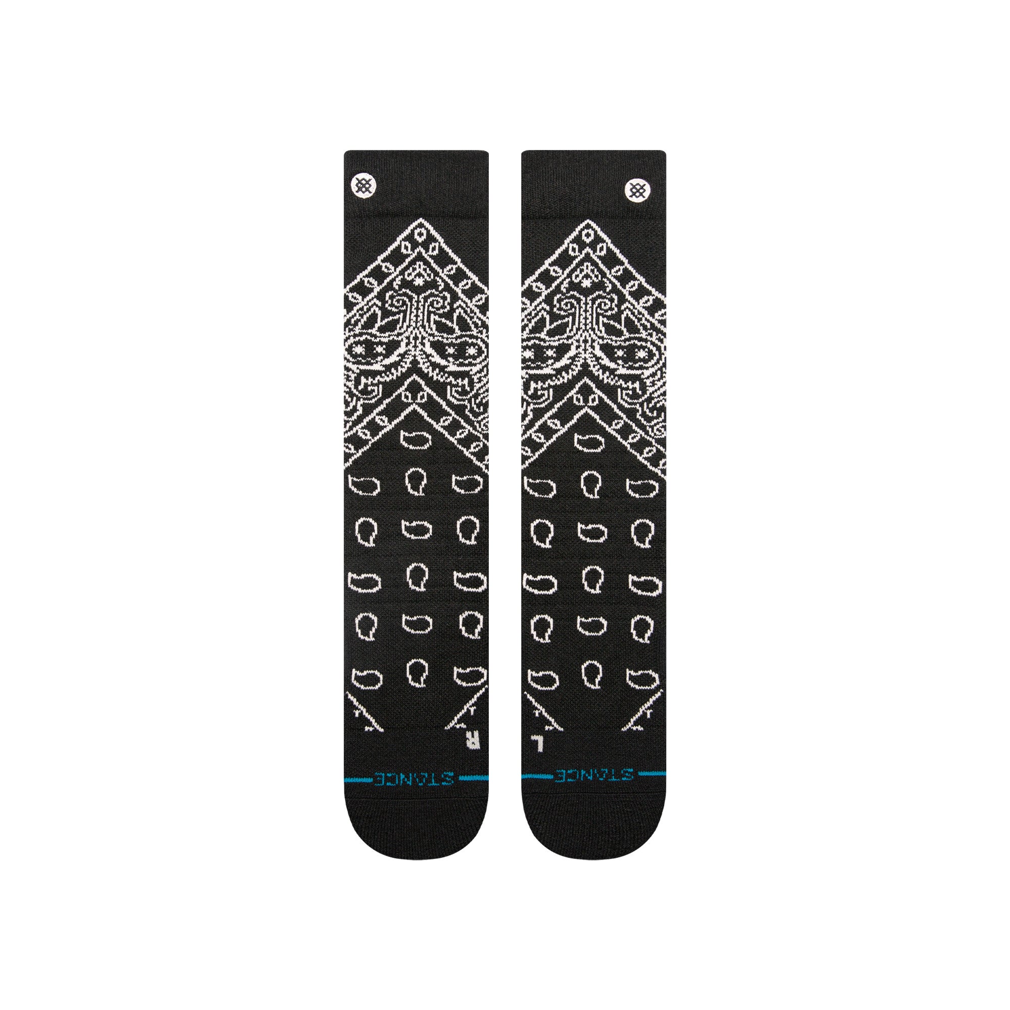 Stance Barrio Mid Wool Snow Sock in Black 2025 - M I L O S P O R T