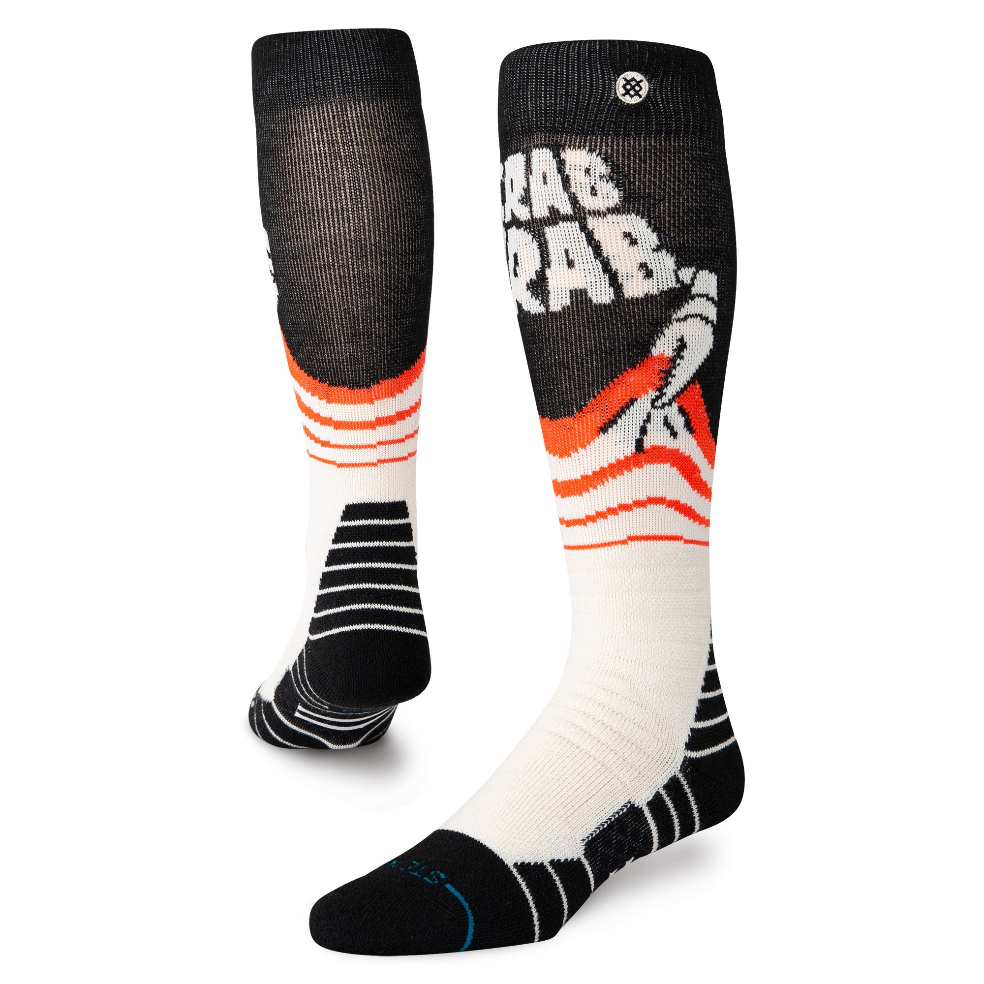 Stance Crab Grab Mid Poly Snow Sock in Cream 2025 - M I L O S P O R T