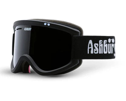 Ashbury Warlock Snow Goggle with a OG Black Frame and a Dark Smoke Lens and a Spare Yellow Lens 2025 - M I L O S P O R T