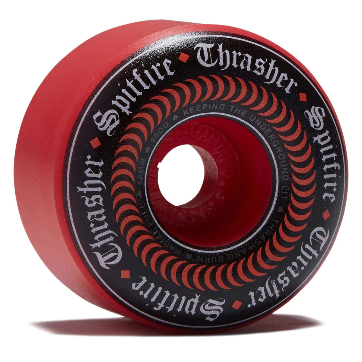 Spitfire x Thrasher Oath Formula Four 58 99D Radial Full Skateboard Wheels