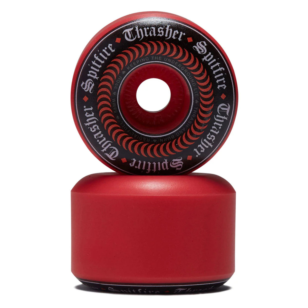 Spitfire x Thrasher Oath Formula Four 58 99D Radial Full Skateboard Wheels