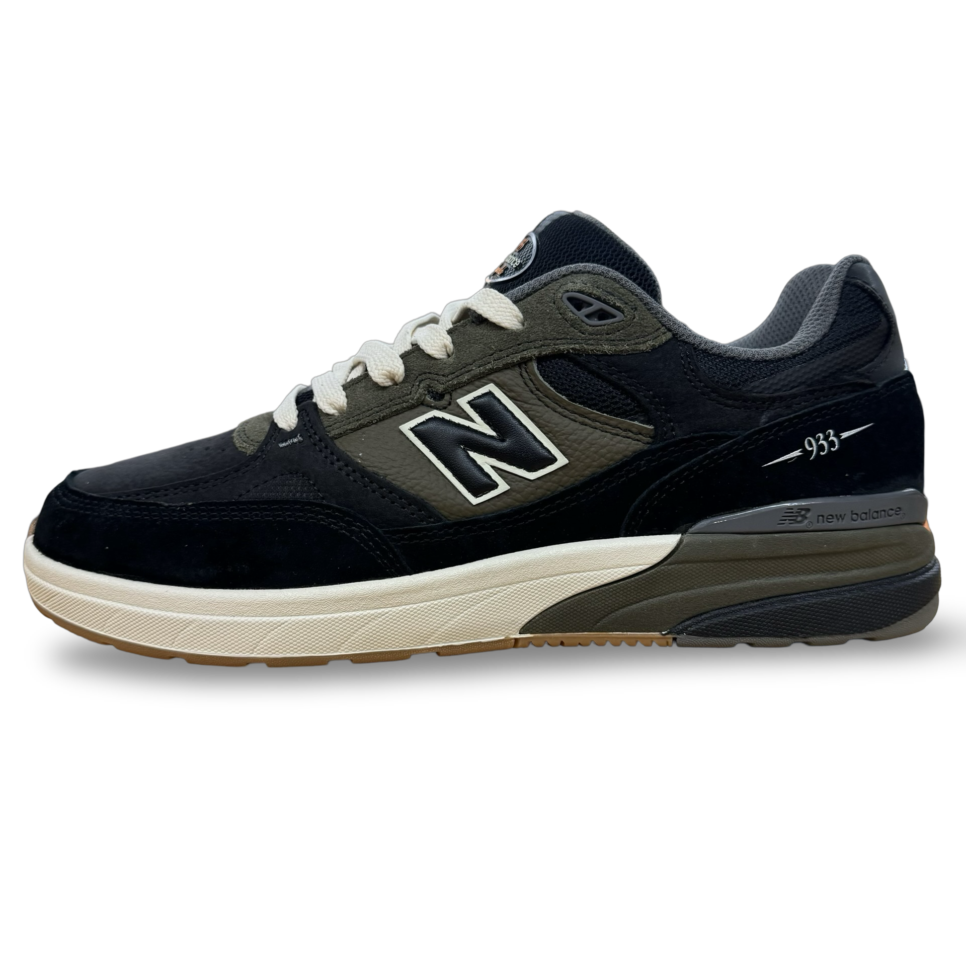New Balance Numeric 933 Andrew Reynolds in Black and Olive - M I L O S P O R T