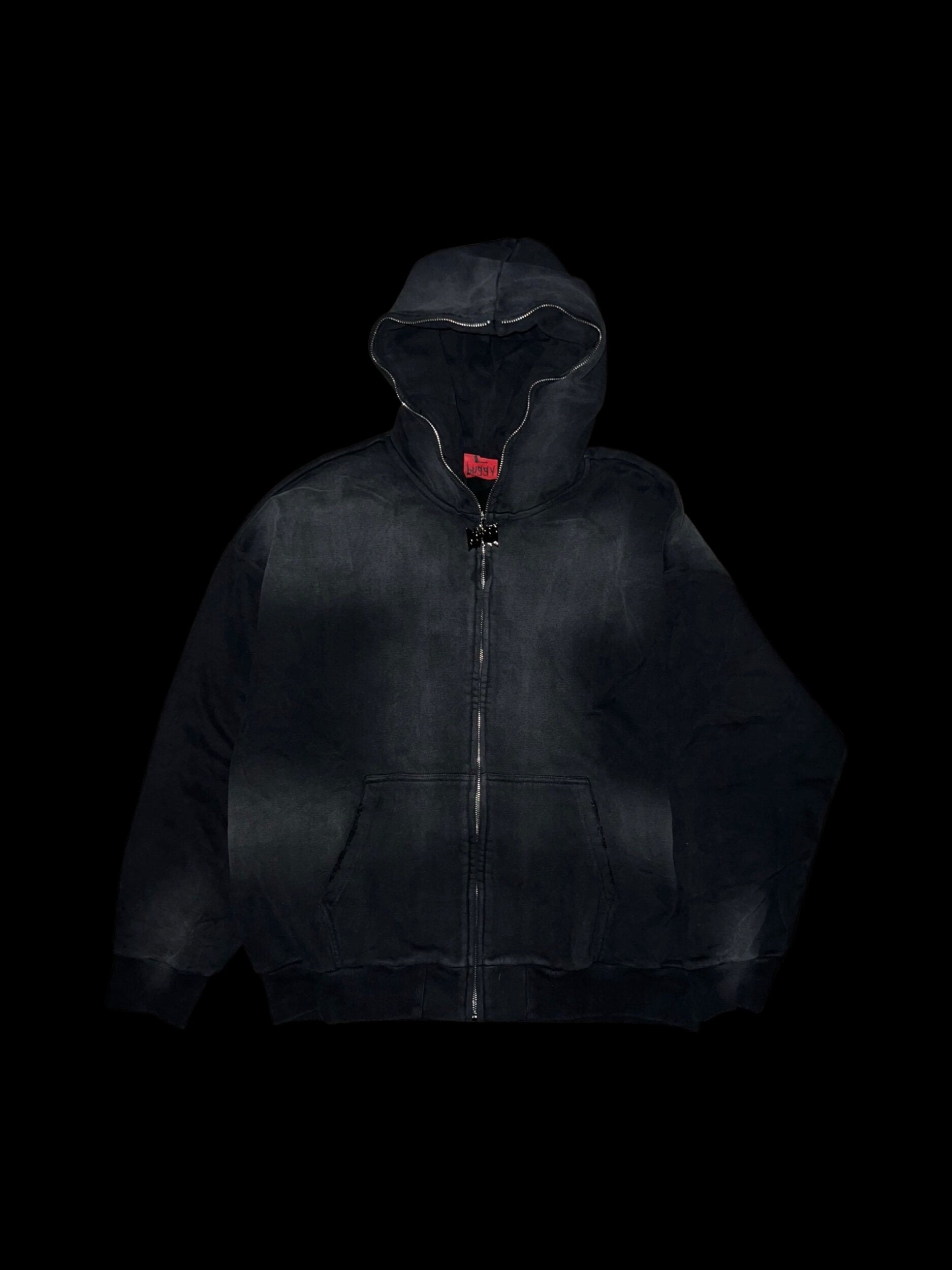 454 Buggy Full Zip Heavyweight Hoodie in Black - M I L O S P O R T