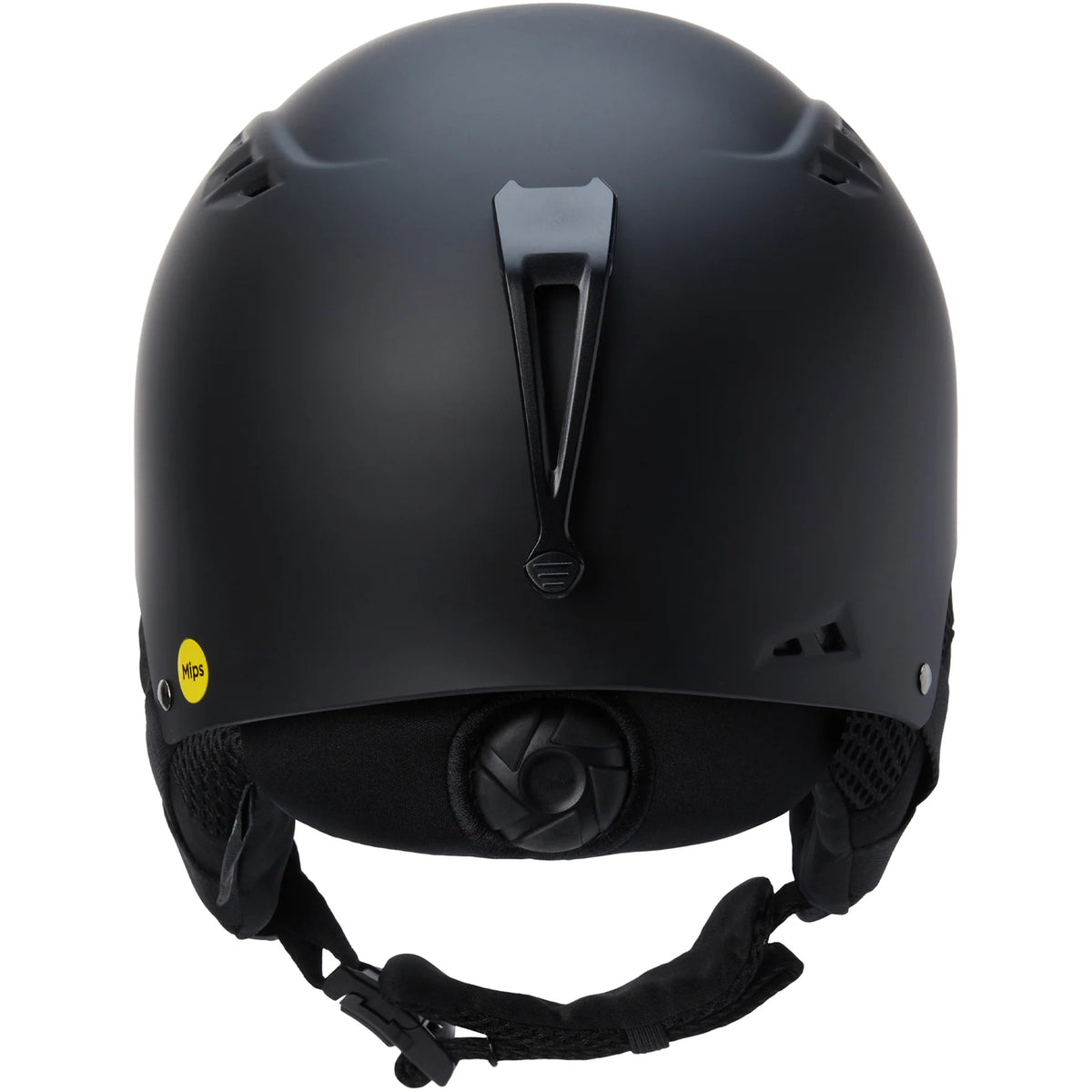 Dakine Daytripper MIPS snow helmet in black, showing the helmet's back view with ventilation and adjustable straps.