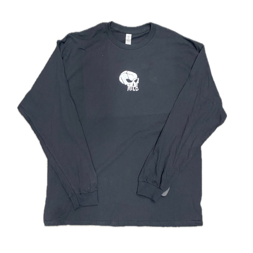 Milosport Mini Skull Long Sleeve T Shirt in Black
