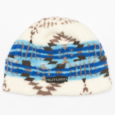 Autumn Fleece Cuff Beanie in White 2024 - M I L O S P O R T