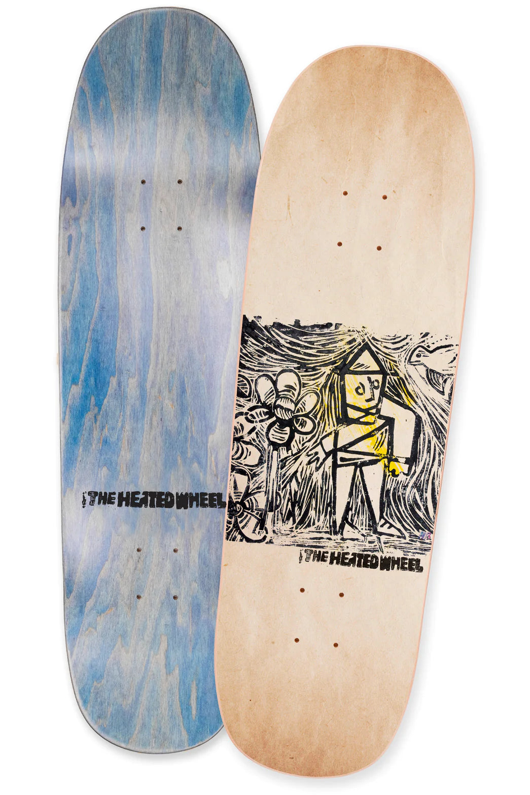 Heated Wheel Flower Guy Skateboard Deck - M I L O S P O R T