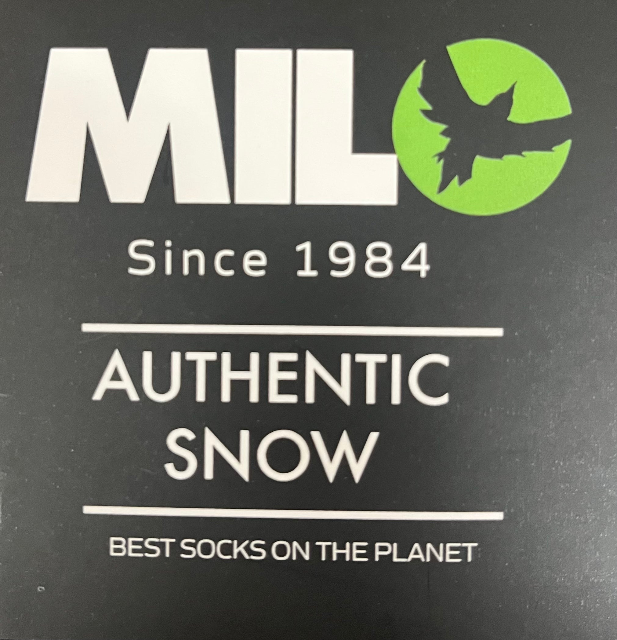 Milosport Authentic Snow Sock in Black and White - M I L O S P O R T