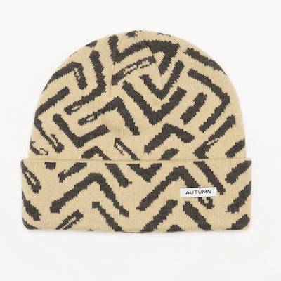 Autumn Geo Beanie in Natural 2024 - M I L O S P O R T