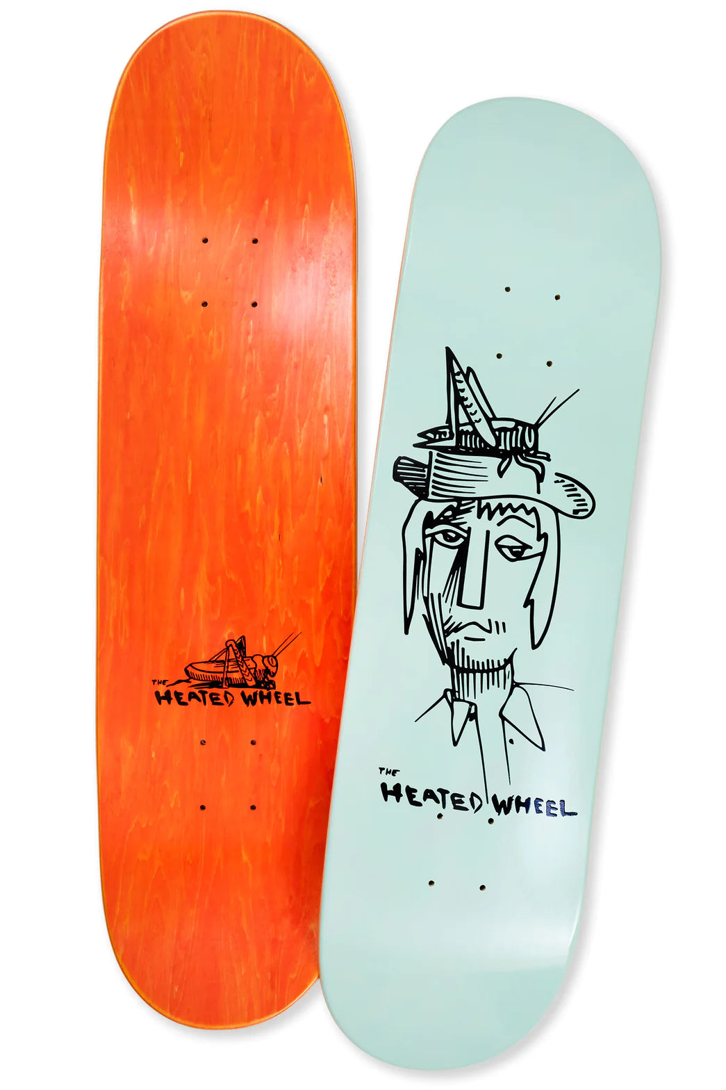 Heated Wheel Grasshopper Guy Skateboard Deck - M I L O S P O R T