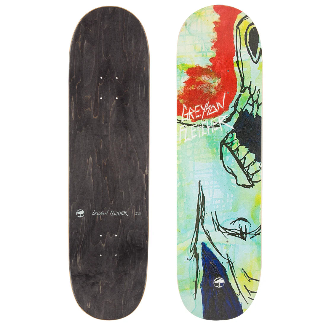 Arbor Greyson Fletcher Delusion 8.5 Skate Deck - M I L O S P O R T