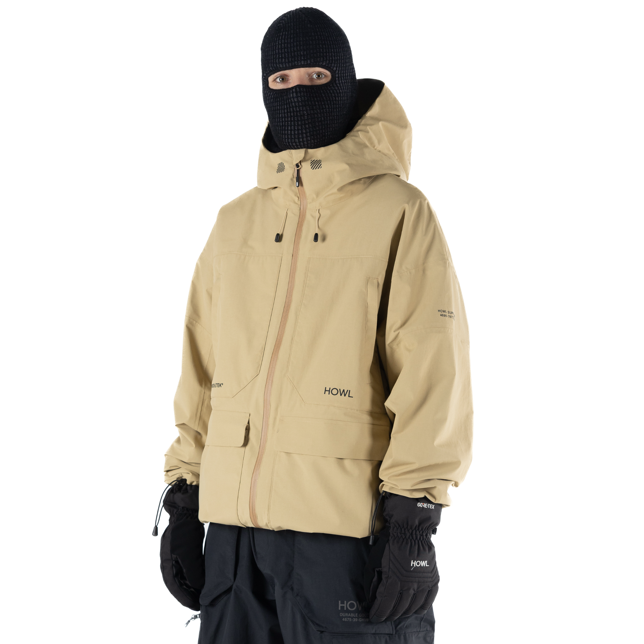 Tan Howl Heritage Jacket for men and women, showcasing classic design with durable fabric and stylish fit.