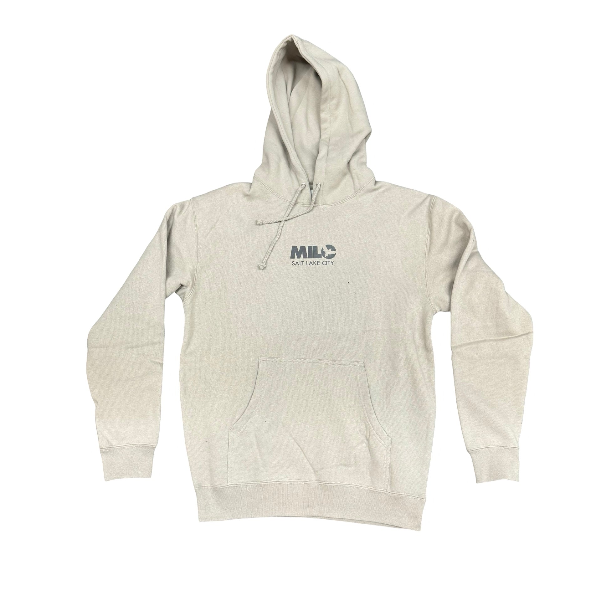 Milosport Mini Skull Hooded Sweatshirt in Cement Grey - M I L O S P O R T