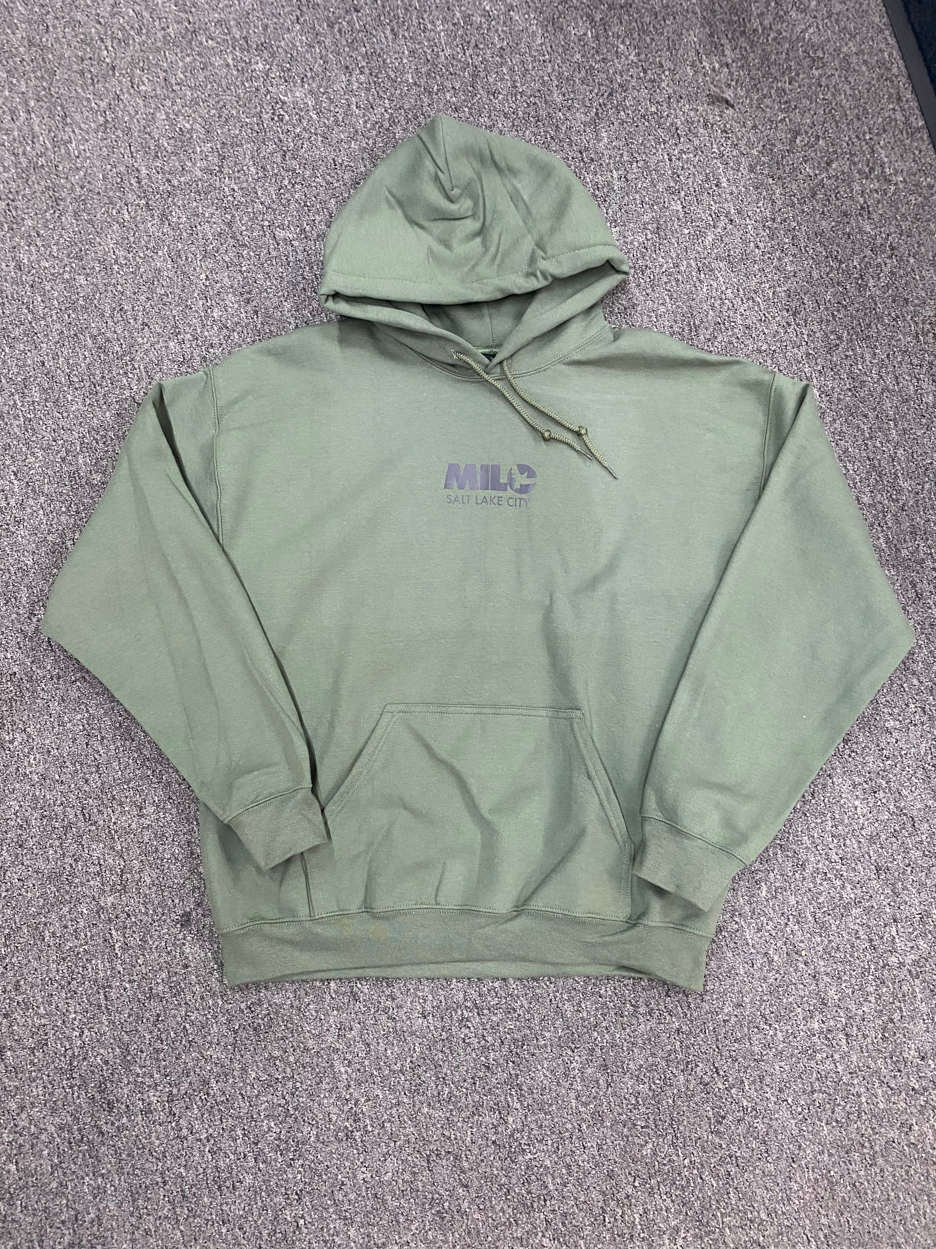 Milosport Club Hoodie in Green and Black - M I L O S P O R T