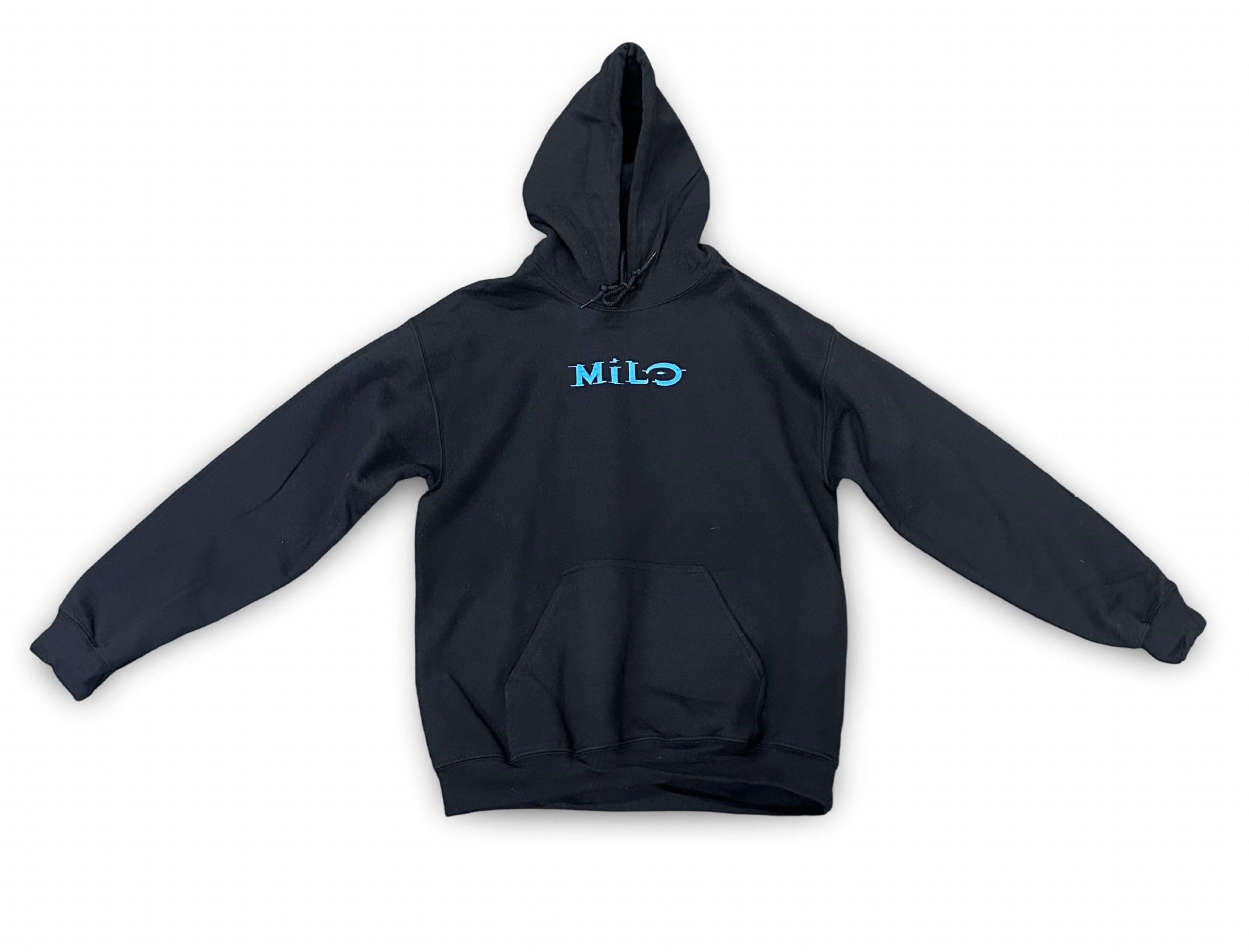 Milosport Halo hoodie, a comfortable hooded sweatshirt with a stylish design, shown in gray with a front pocket and logo detail.
