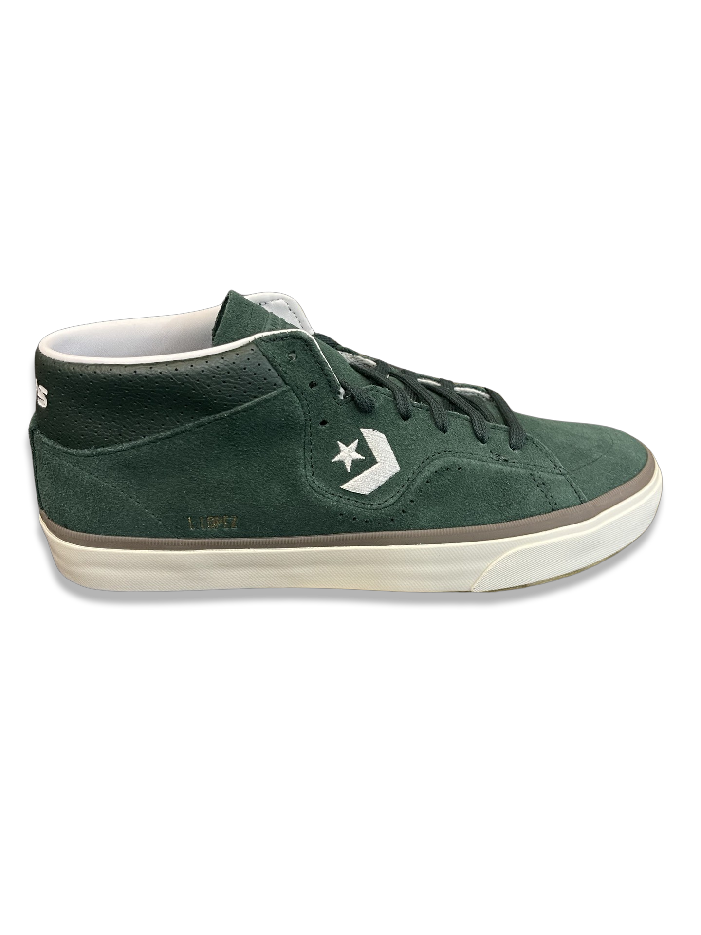 Converse Louie Lopez Pro Mid Shoe in Deep Emerald White and Egret - M I L O S P O R T