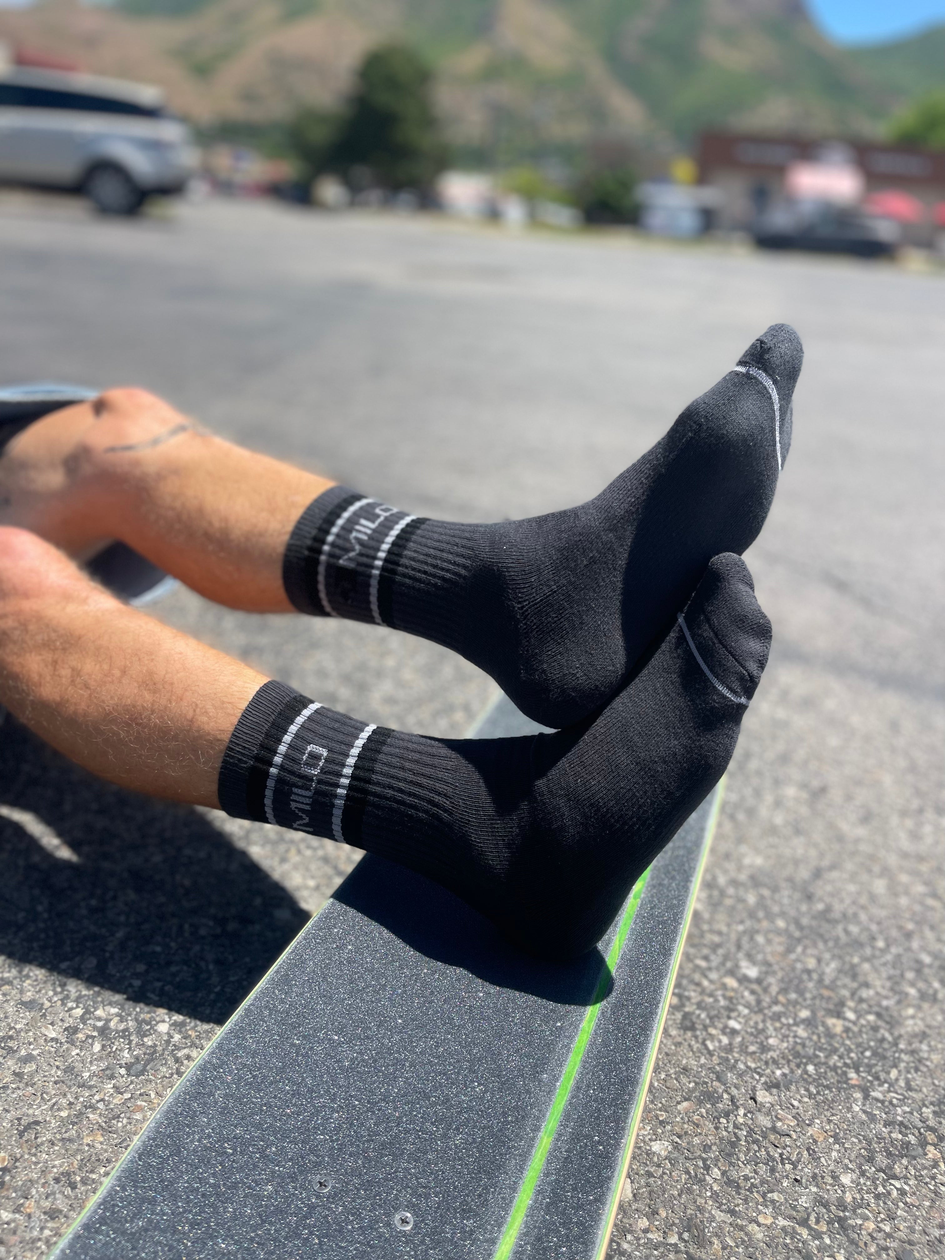 Milosport Flag Logo Authentic Socks - M I L O S P O R T