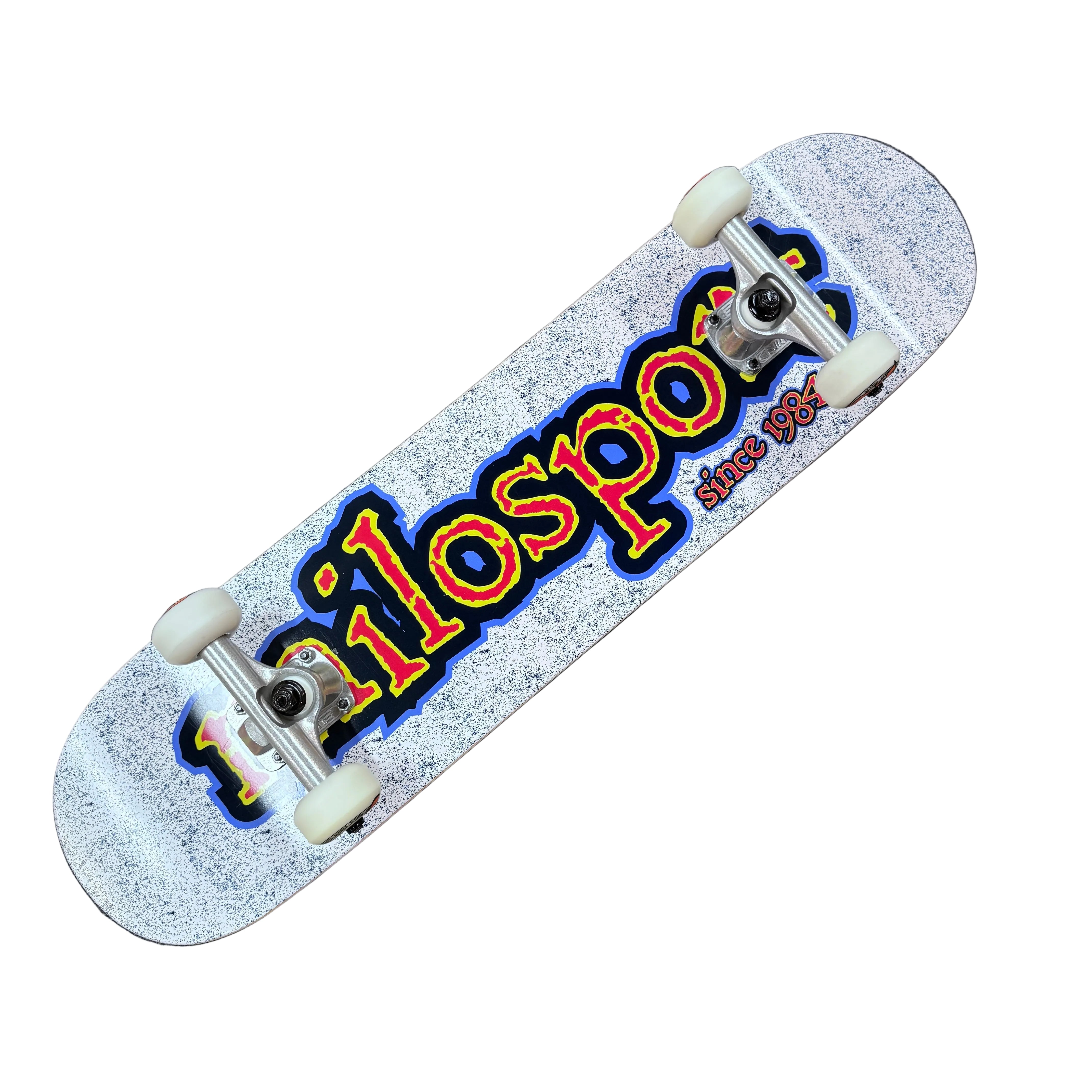 Milosport Static Shock 7.75" Skateboard Complete w/ Bullet Trucks Spitfire Wheels & Bones Reds