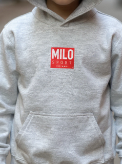 Milosport Box Logo Youth Hooded Sweatshirt