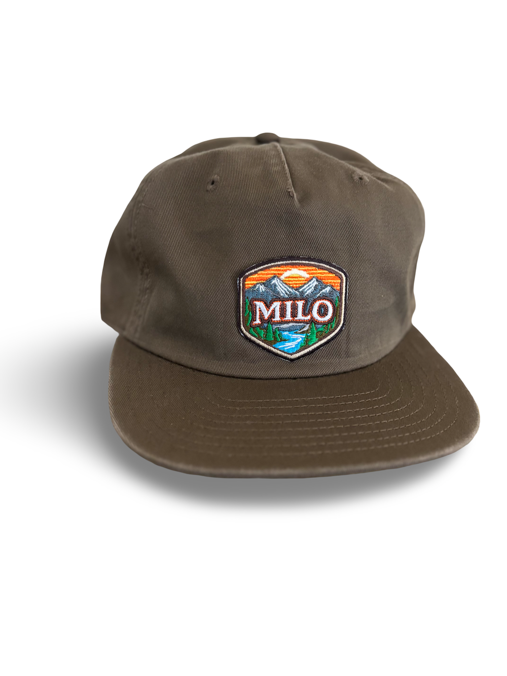 Milo Frontier Patch Hat in Brown