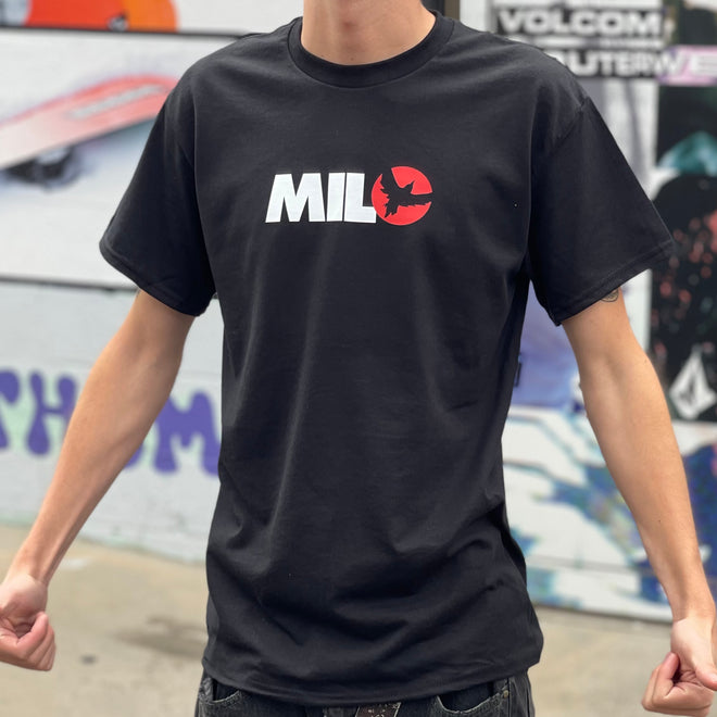 Milosport Audio Logo T Shirt in Black - M I L O S P O R T