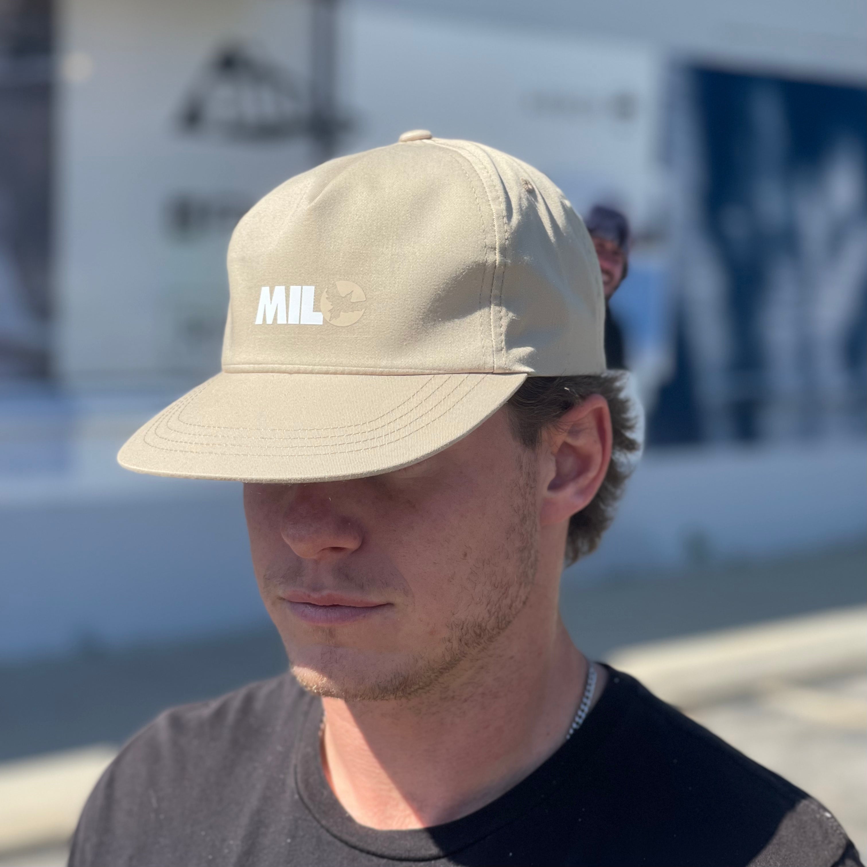 Milo Audio Logo Flat Brim Snapback Hat - M I L O S P O R T