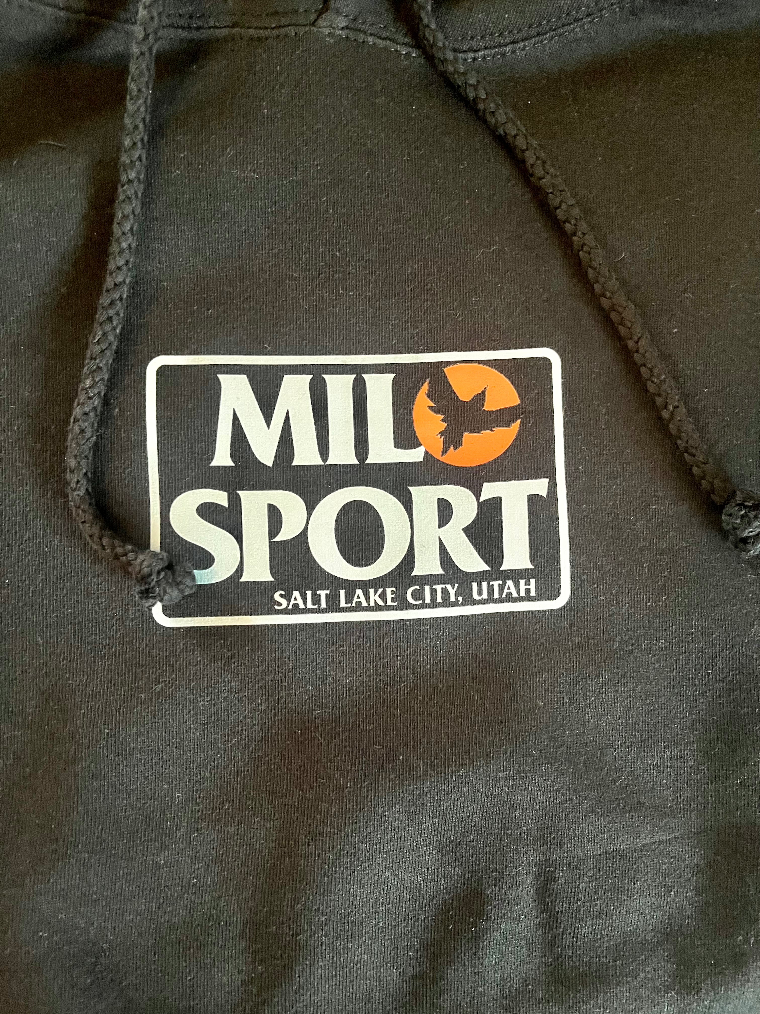 Milosport AH Hooded Sweatshirt in Black and Orange - M I L O S P O R T