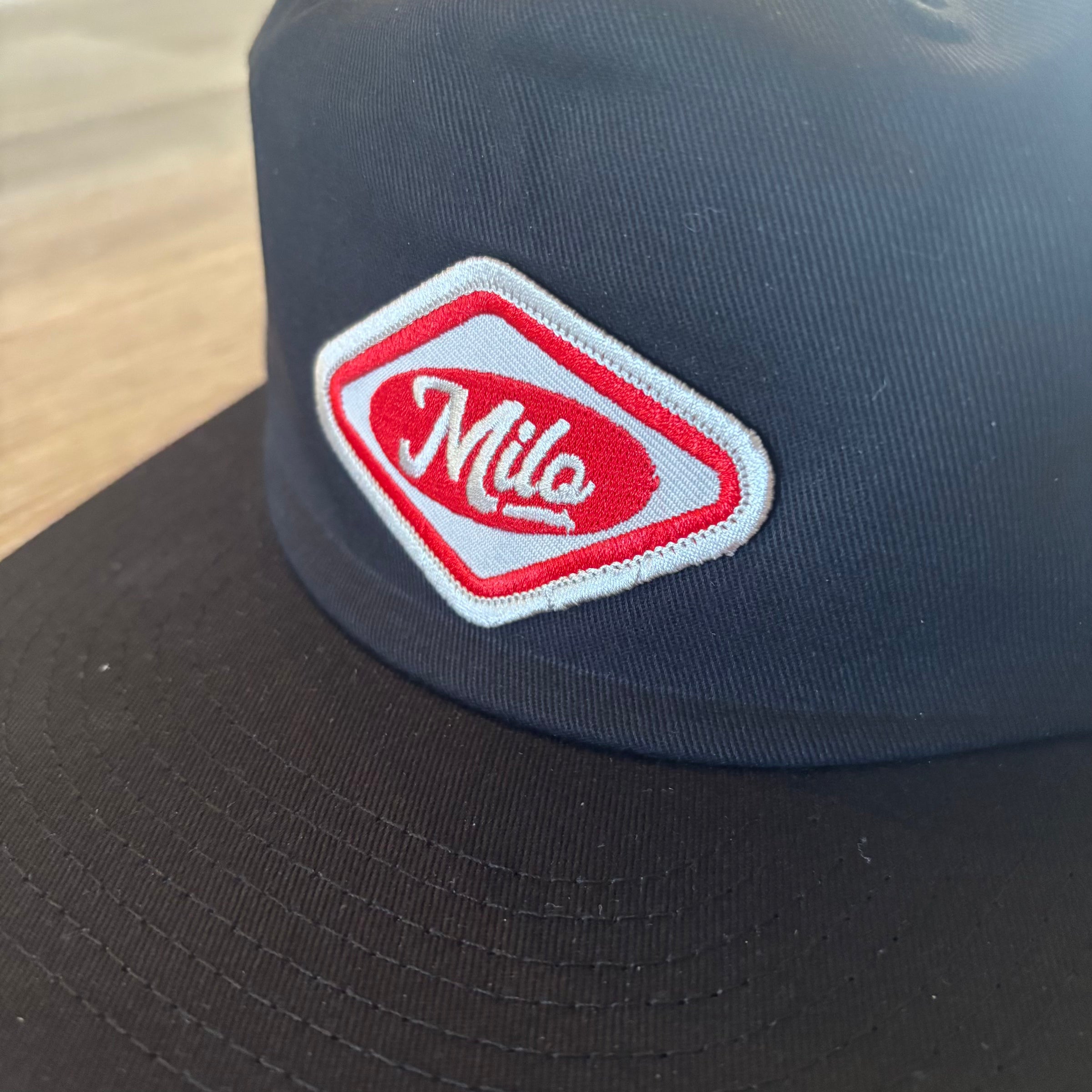 Milosport House Deli Classic Surf cotton 5-panel hat for men, featuring a casual design and adjustable strap.