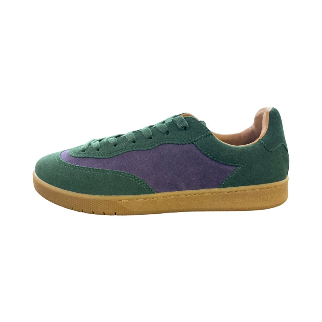 Last Resort CM001 LO Suede Shoe in Elm Green Loganberry and Gum - M I L O S P O R T