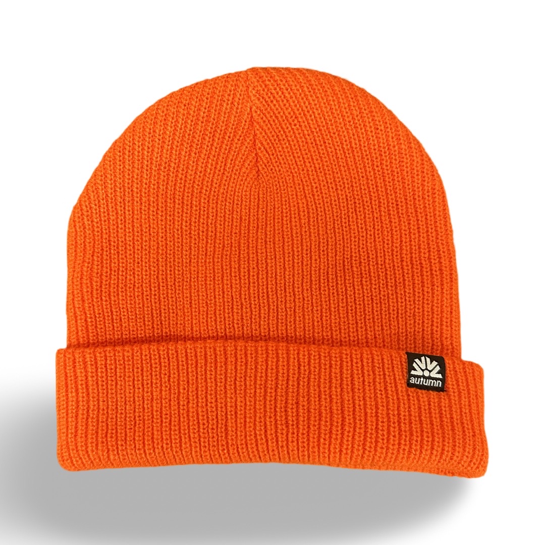 Autumn Simple Beanie in Safety Orange 2025 - M I L O S P O R T