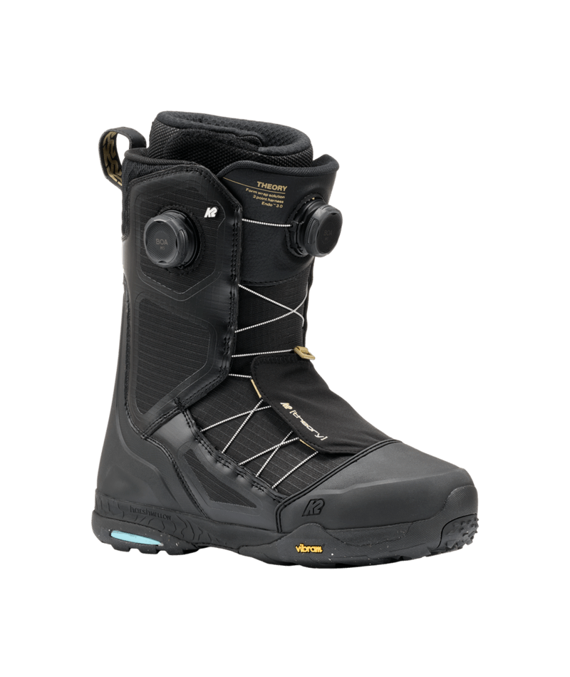 K2 Maysis snowboard boots for snowboarding, featuring a sturdy design and high-performance features, shown in a large image.