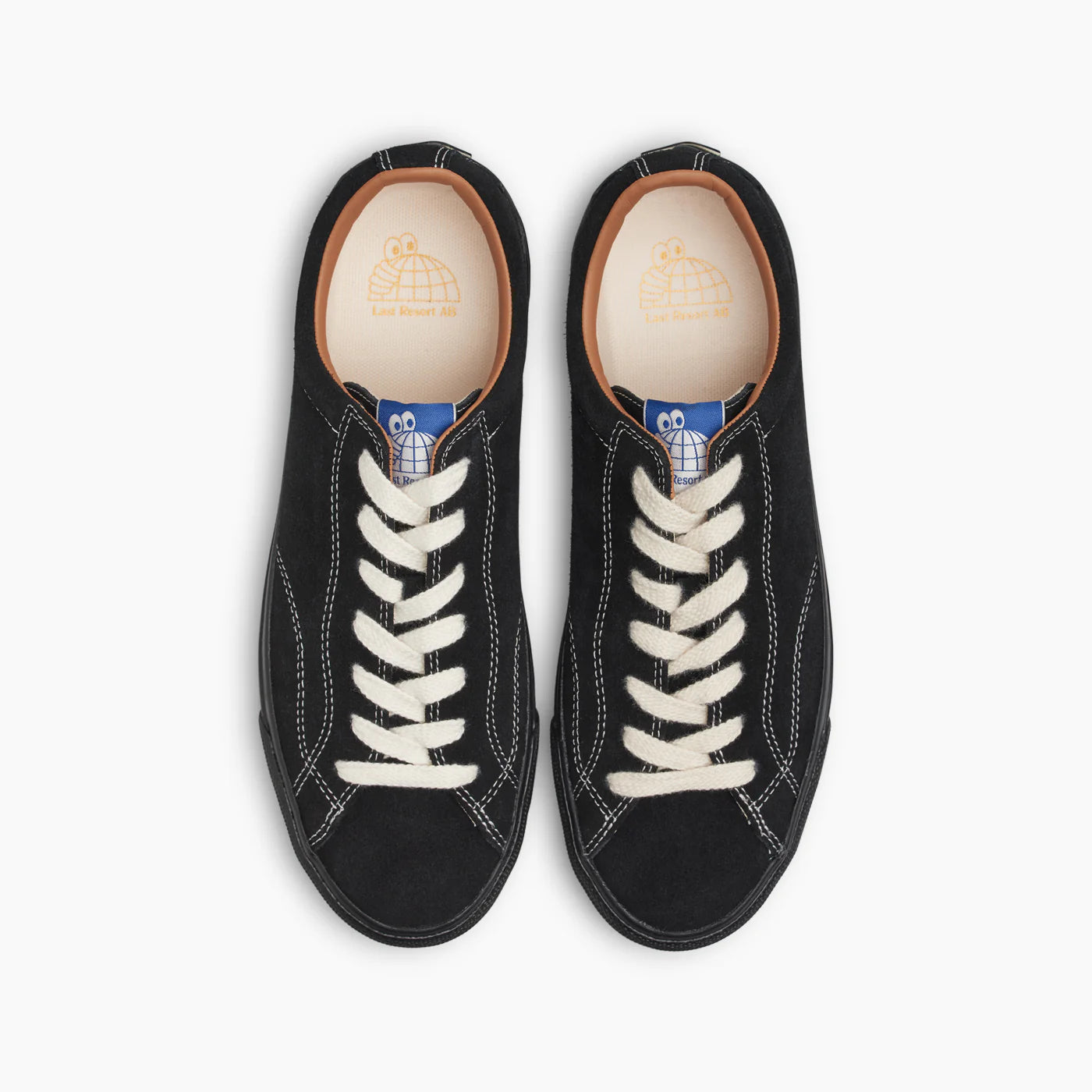 Last Resort VM003 LO Suede Shoe in Black White and Black