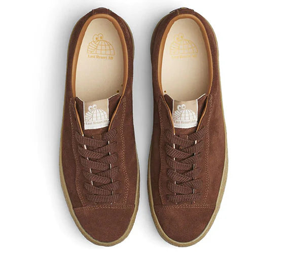 Last Resort AB VM002 Suede Lo Skate Shoe in Choc Brown and Gum - M I L O S P O R T