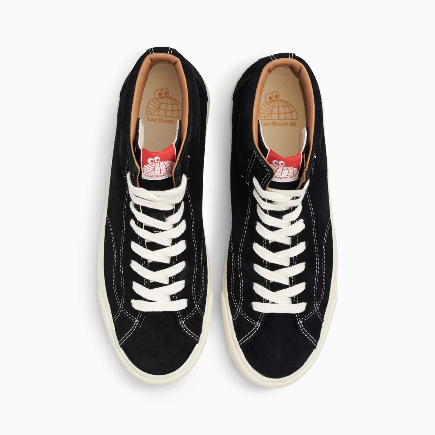 Last Resort AB VM003 Hi Suede Skate Shoe in Black and White - M I L O S P O R T