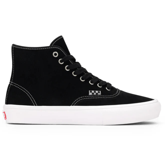 Vans Skate Authentic High Shoe in Black Suede