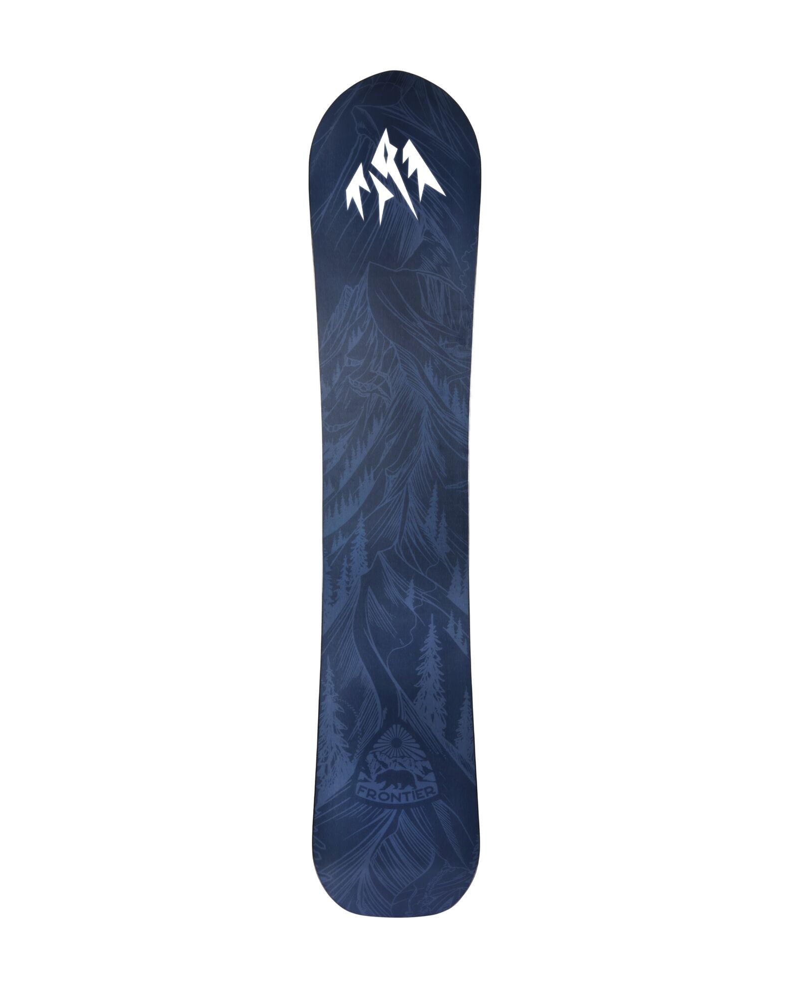Jones Men's Frontier 2 Snowboard for 2027, featuring a sleek design suitable for all-mountain snowboarding.