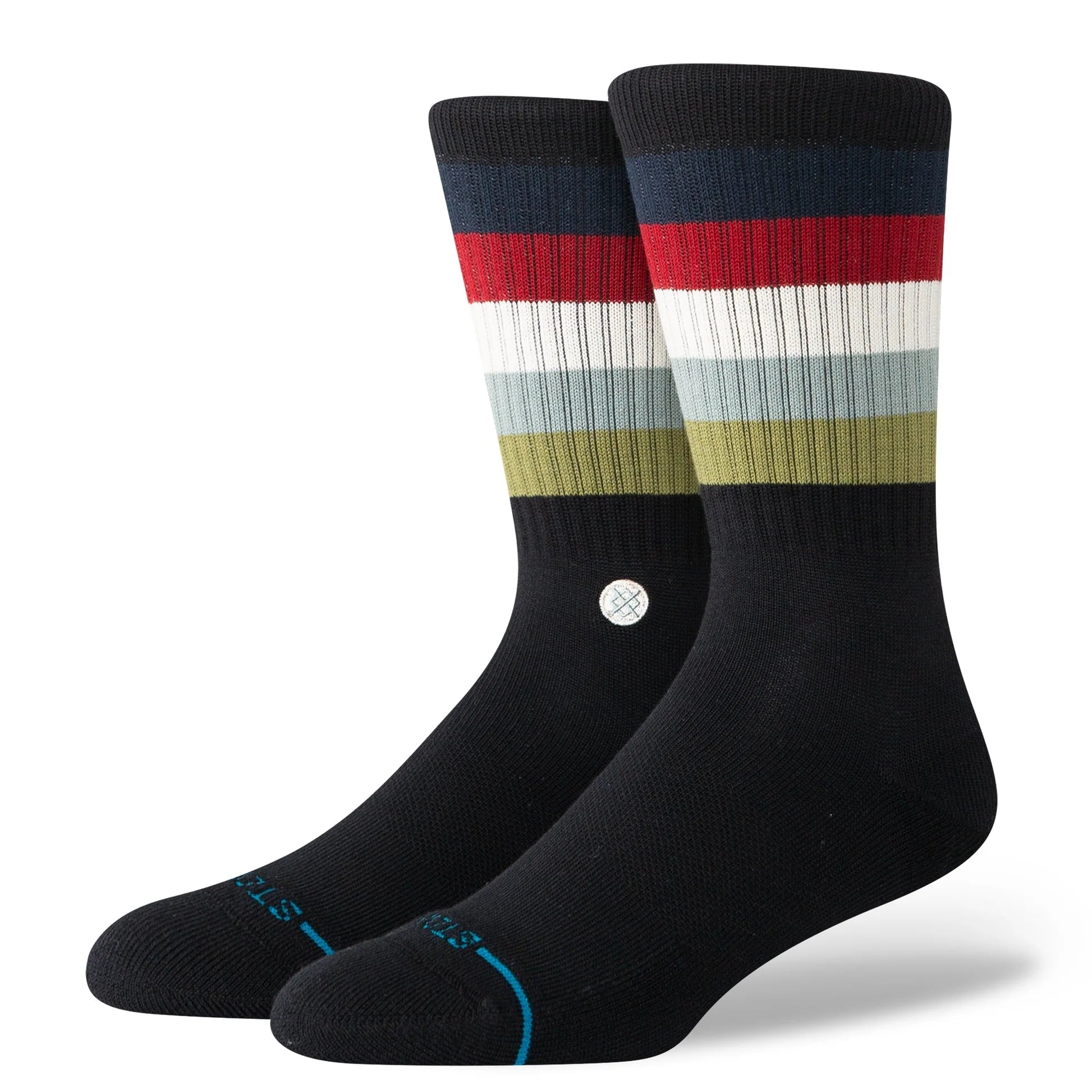 Stance Maliboo Crew Sock in Black - M I L O S P O R T