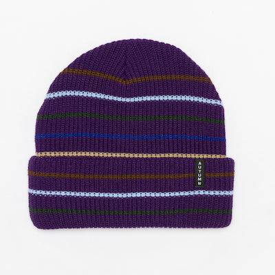 Autumn Multi Stripe Beanie in Purple 2024 - M I L O S P O R T