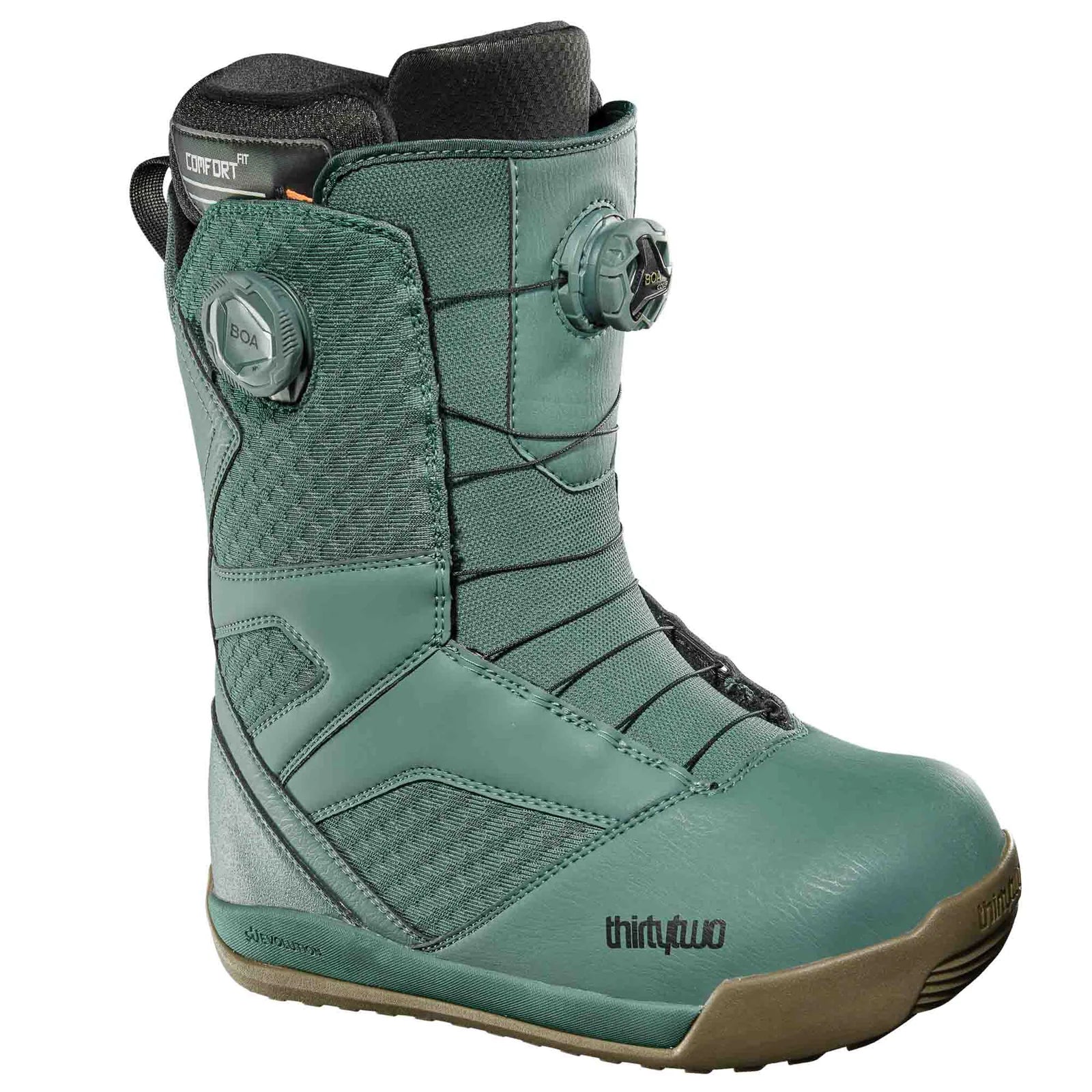 Thirty Two (32) STW Double Boa Snowboard Boot in Green Gum 2025 - M I L O S P O R T
