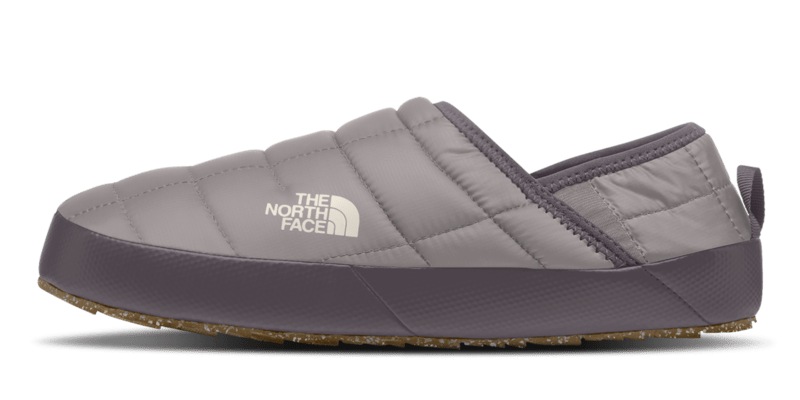 North Face Womens ThermoBall Traction Mule V Slippers in Moonstone Grey and Lunar Stone - M I L O S P O R T