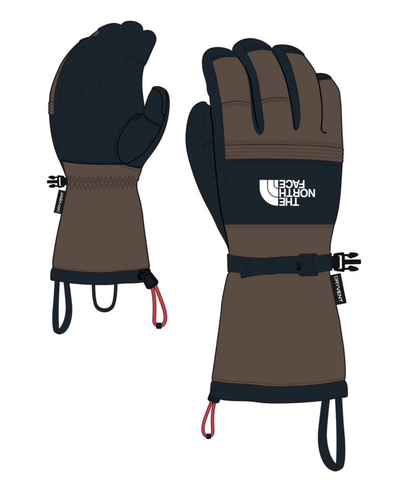 North Face Mens Montana Ski Glove in Smokey Brown - M I L O S P O R T
