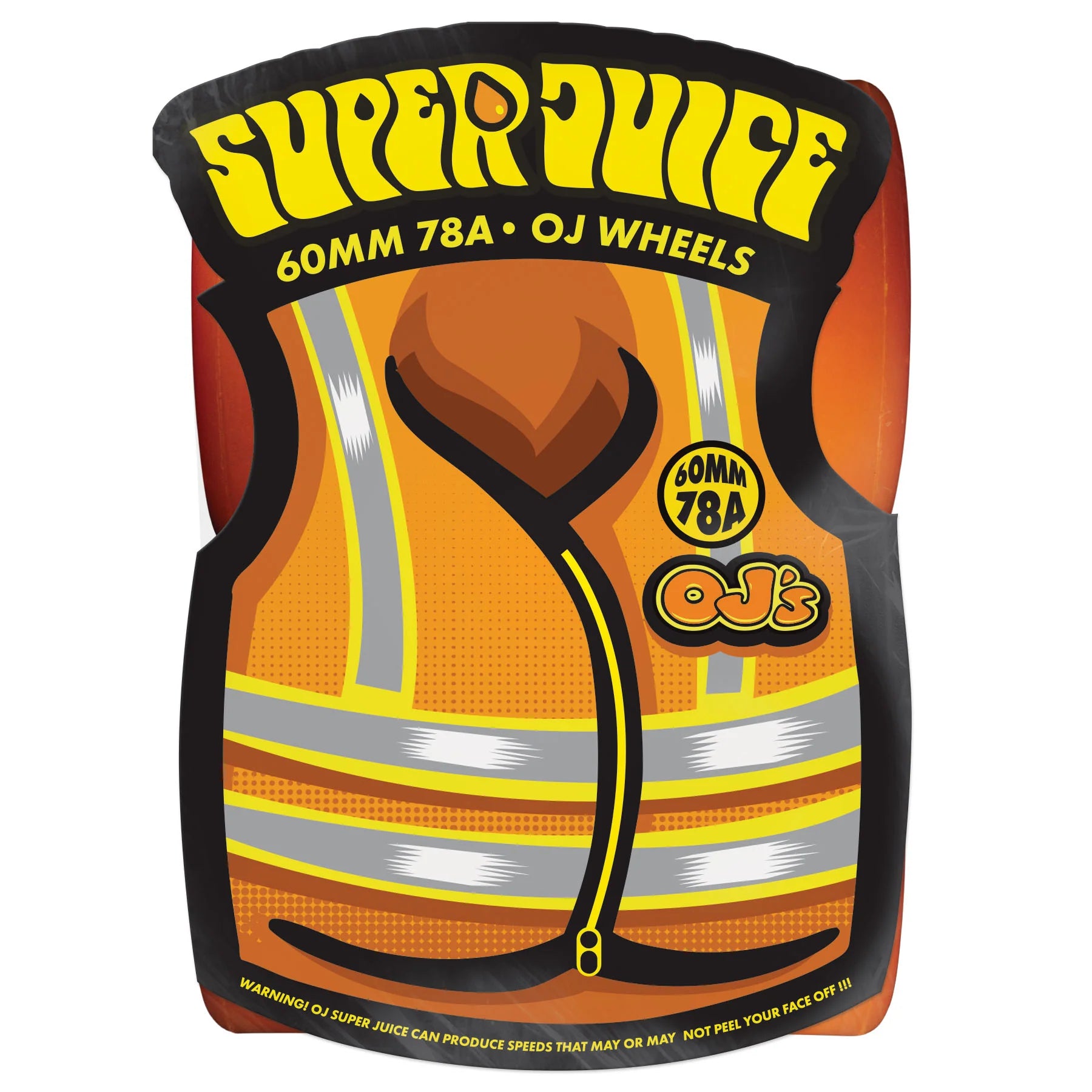 OJ Wheels Super Juice 60mm Neon Orange 78a Packaging Milosport