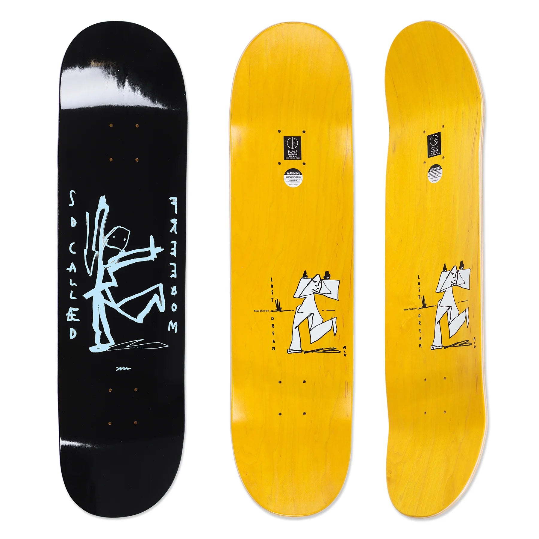 Polar Skate Co. Team Alv "Freedom" Skateboard Deck