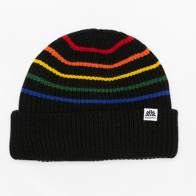 Autumn Retro Beanie in Black 2024 - M I L O S P O R T