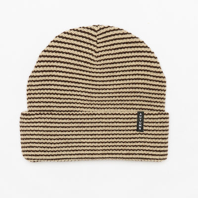 Autumn Youth Stripe Beanie in Natural 2024 - M I L O S P O R T