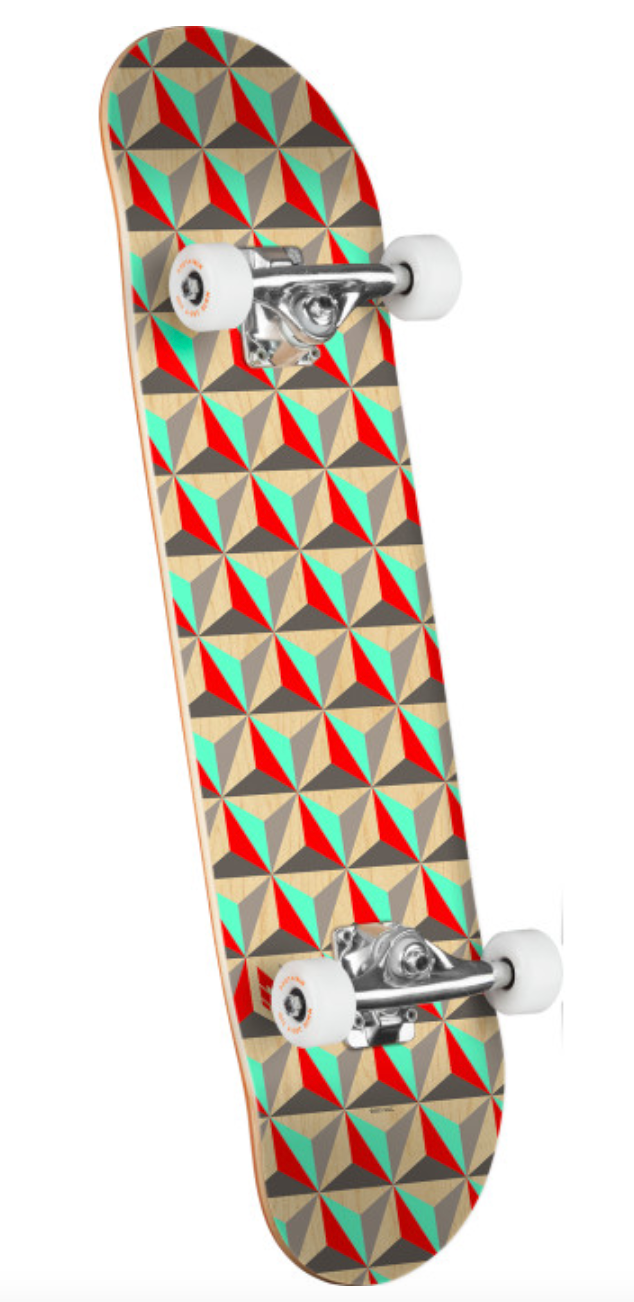 Mini logo Birch Skateboard Assembly Pattern Tri 191 K16 7.75" - M I L O S P O R T