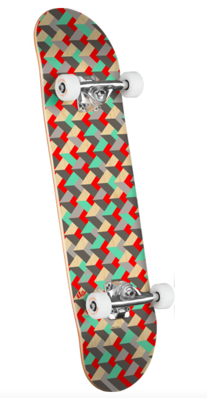 Mini Logo Birch Skateboard Assembly Pattern Grate 291 K20 7.75" - M I L O S P O R T