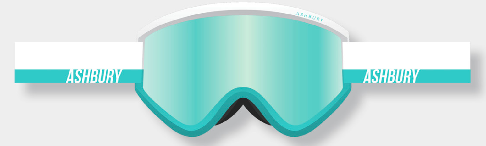 Ashbury Blackbird Miramar Snow Goggle with a Teal Mirror Lens and a Spare Yellow Lens - M I L O S P O R T