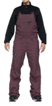 L1 Loretta Womens Snow Bib in Black 2024 - M I L O S P O R T